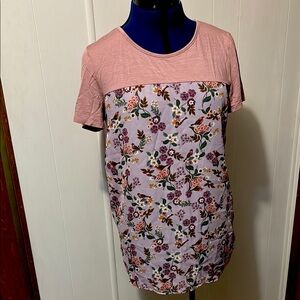 Floral Pink blouse NWOT